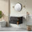 Floating Single Vanity With Ceramic Sink-1855255053