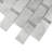 White Subway Bianco Carrara, Bardiglio Nuvolato Marble Mosaic Tile