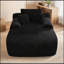 Méridienne convertible moelleuse avec accoudoirs larges et coussins décoratifs, canapé-lit douillet pour le salon et la chambre à coucher