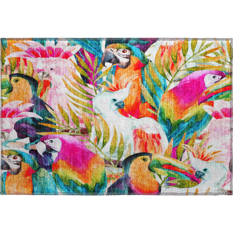 Premium Machine Washable Cerrito AMF200 Multi Rug, Rectangle 1'8" x 2'6"