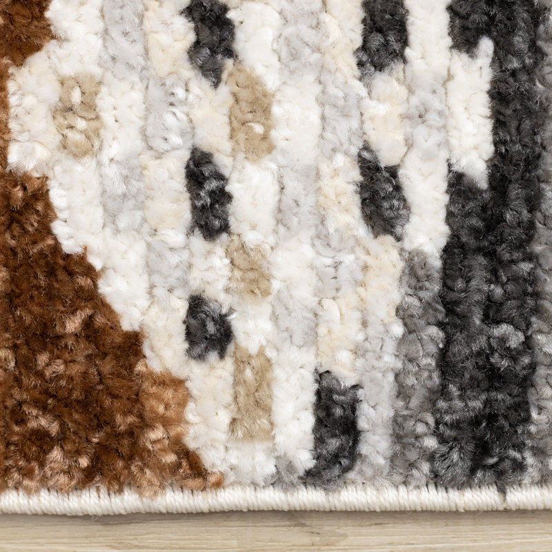 Tapis intérieur / extérieur tribal / sud-ouest 5 pi x 8 pi (5 pi 3 po x 7 pi 7 po) Branch Branch