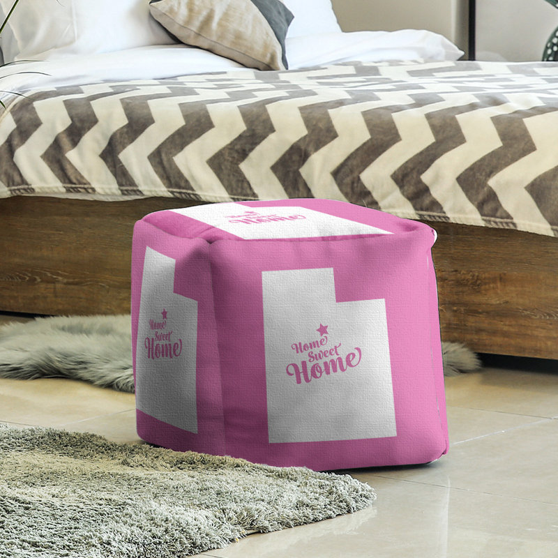 Repose-pieds à cubes provo the home, Rose