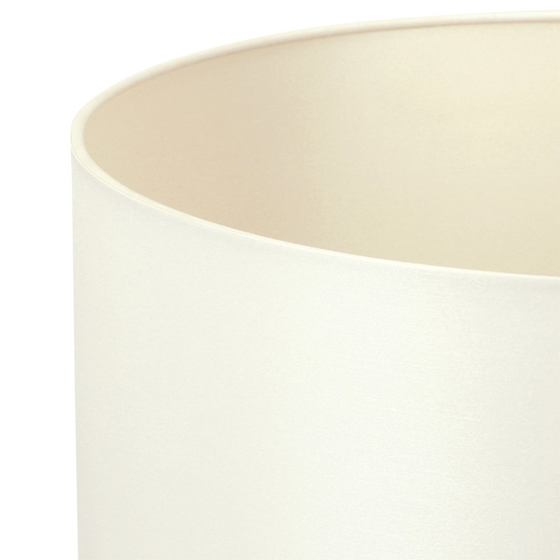 Hindenach 20 cm H Drum Silk Lamp Shade and Pendant Shade ( Screw On ), Almond