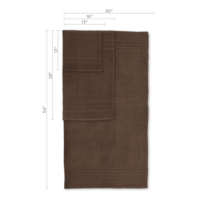 Ensemble de serviettes 6 pièces Martex Ultimate, Chocolat