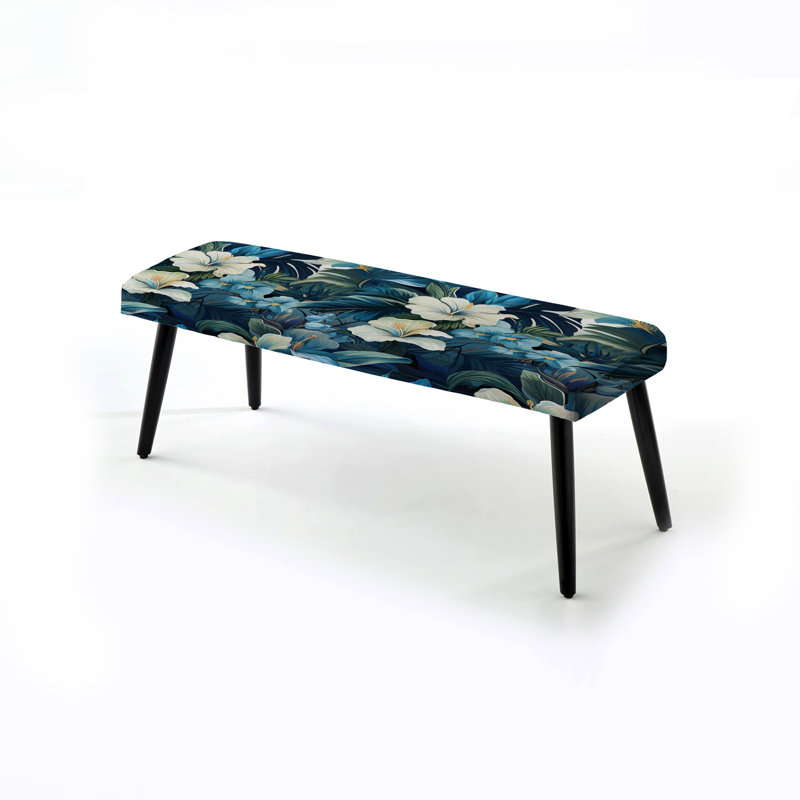 Twilight Oasis Tropical - Banc rembourré noir Tropical