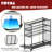 Fishing Rod Storage With 15 Hooks For Garage, 45.2in Extra Large Fishing Pole Holder Gear Organizer Rack Up To 20 Rods, Tackle Box Reel Storage Cart