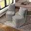 Chaise d'appoint à roulettes Wrentham Burney-1151694470
