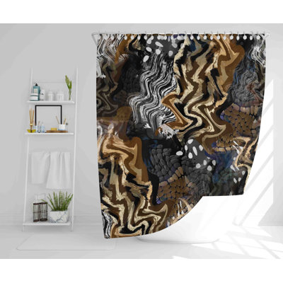 Rani Polyester Shower Curtain Set