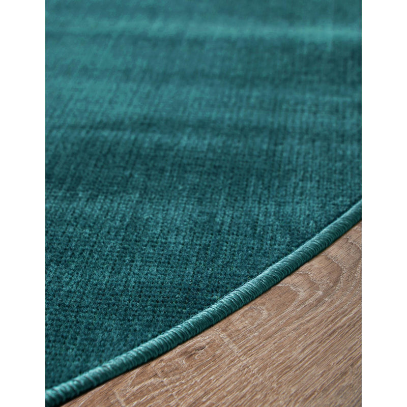 Arzilla Teal Area Rug, Oval 3'1" x 5'3"