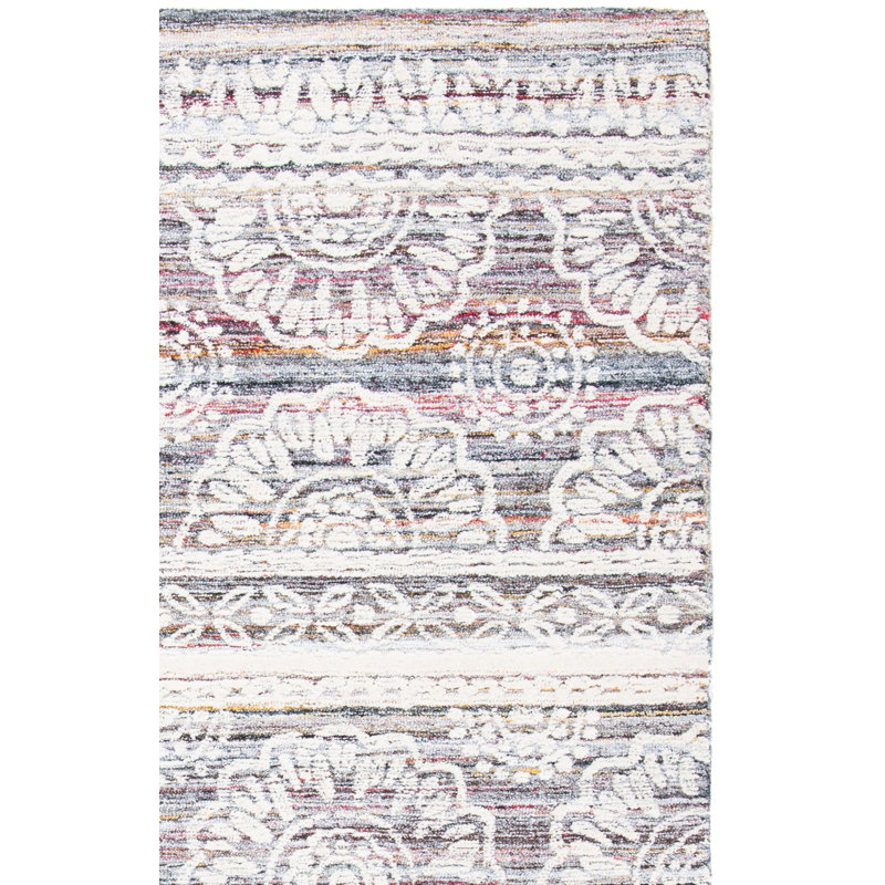 Pezanetti Hand Tufted Performance Southwestern Rug, Square 6'