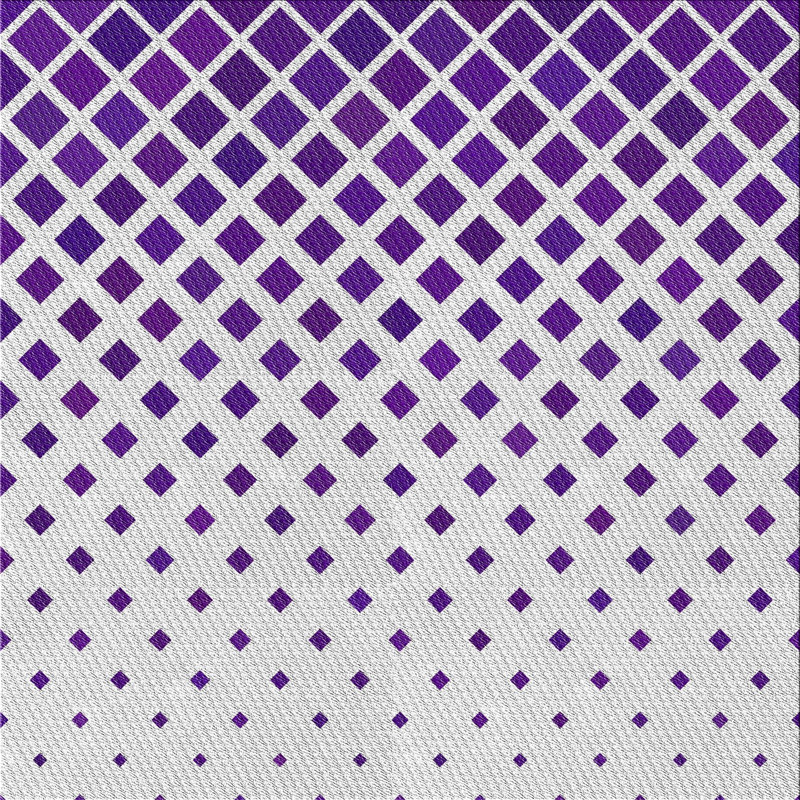 Tapis violet/blanc à motifs Holtzclaw, Carré 6 pi