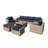 8-Person Patio Conversation Set with Cushions-1213234844