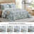 5-Piece Oversized Jacquard Matelasse Leaf Damask Bedspread Set-116262351-116262349