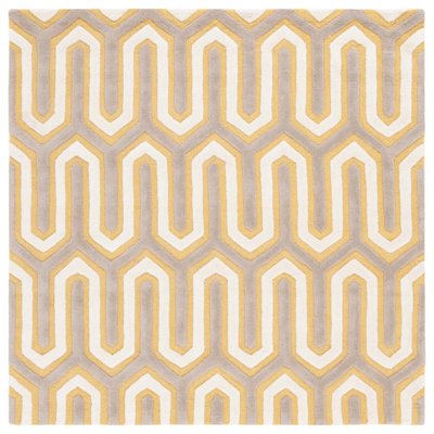 Ellicott Hand Tufted Wool Geometric Rug