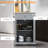 Grey Kitchen Island With Drawer, Adjustable Shelf, 2 Towel - Dazzlingly Portable Enchanting