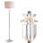 Sueann 63'' Chrome Traditional Floor Lamp