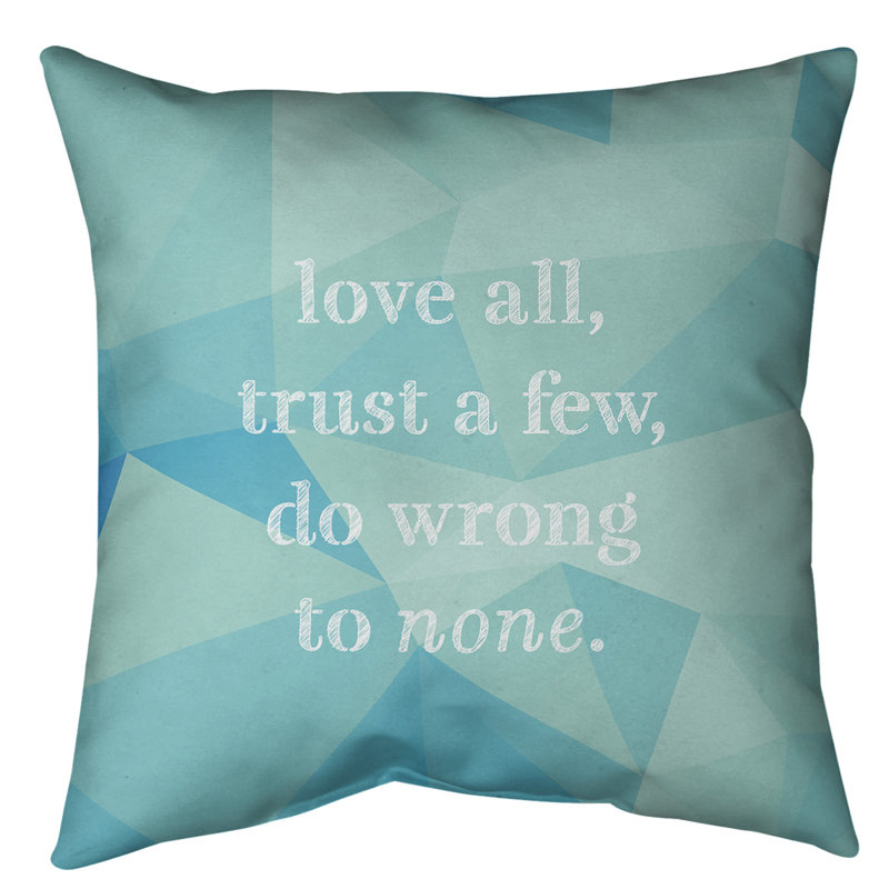 Coussin de sol, 36 po x 36 po, Bleu / aqua