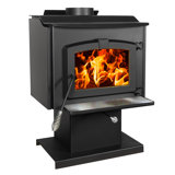Pleasant Hearth 1,800 Sq. Ft. Wood Stove with Stainless Steel Ash Lip and Blower