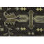 Tapis oriental noir / beige en laine noué à la main 11 pi 8 po x 17 pi 11 po Oriental