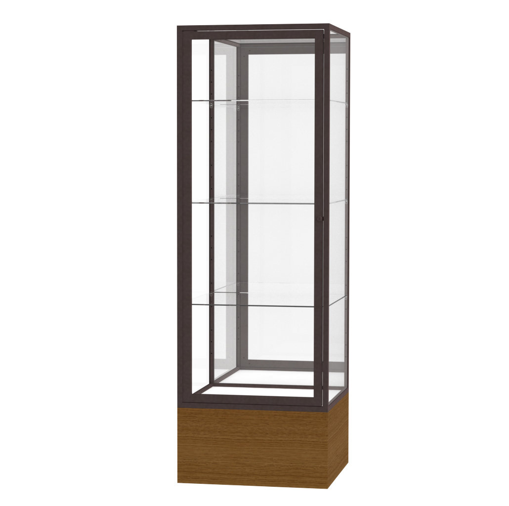 Keepsake Series 72'' H x 24'' W Wood Trophy Display Case Ghent Back 