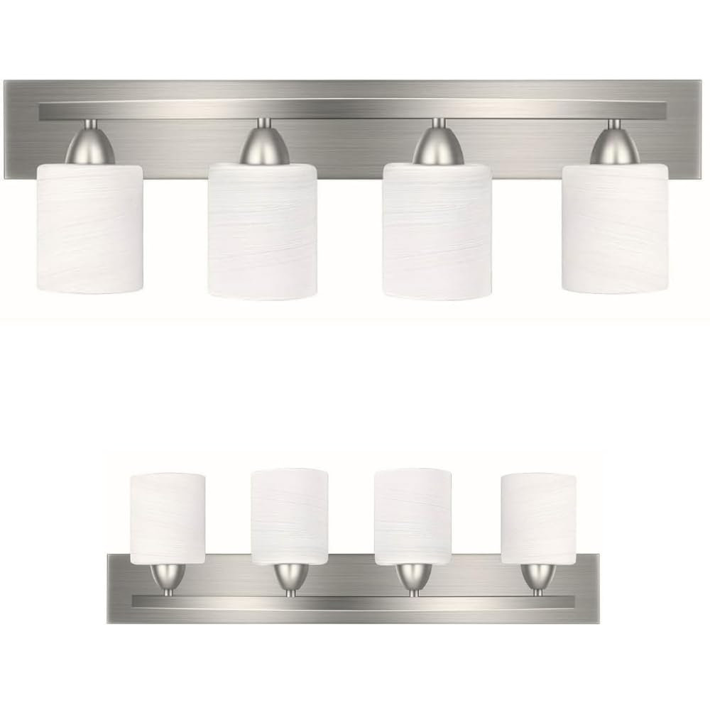 Latitude Run® Bathroom Vanity Light Fixture - Bathroom Lighting Fixtures  Over Mirror - Bath Vanity Light Bar - Contemporary Interior Lights With  Frosted Glass Shade | Wayfair, image size:1000x1000
