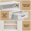Solid Wood Farmhouse Buffet Cabinet – Charging Port, 3 Drawers, 4 Doors & Adjustable Storage-716552722