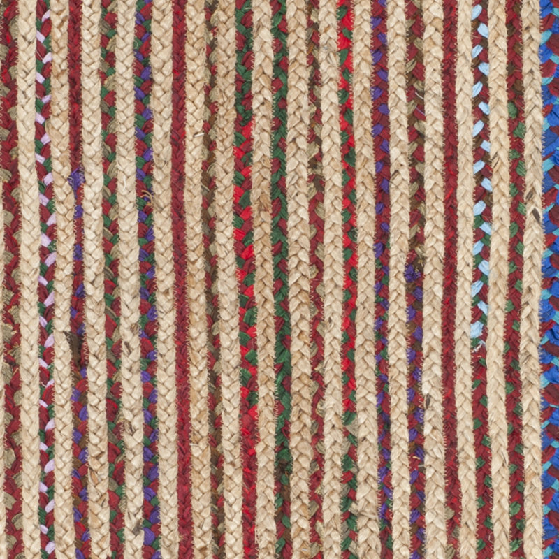 Cape Cod Multicolor Oval Flat Woven Jute Rug