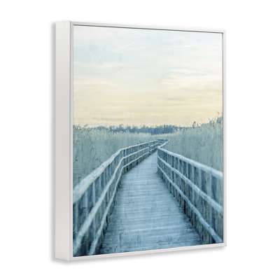 Wooden Pier Boardwalk Framed Giclee, design by Kim Allen