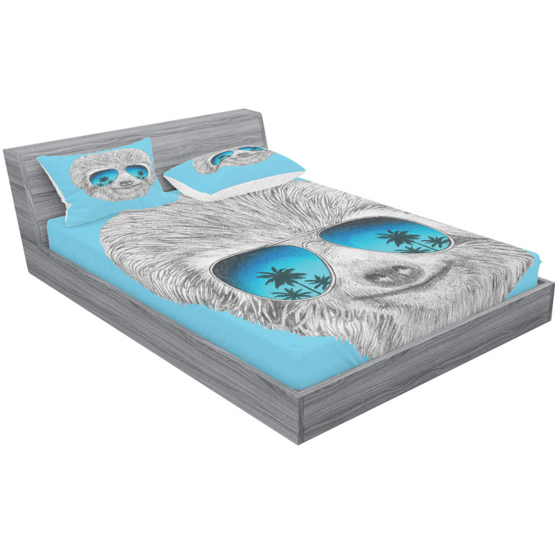 Microfiber Sheet Set, Queen Sheet Set with Fitted Sheet