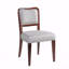 Set Of 2 Dining Chairs, Upholstered Dining Chairs  - Traditional Elegant Fabric Side Chairs With Curved Lines, Solid Hardwood Frame-891657082