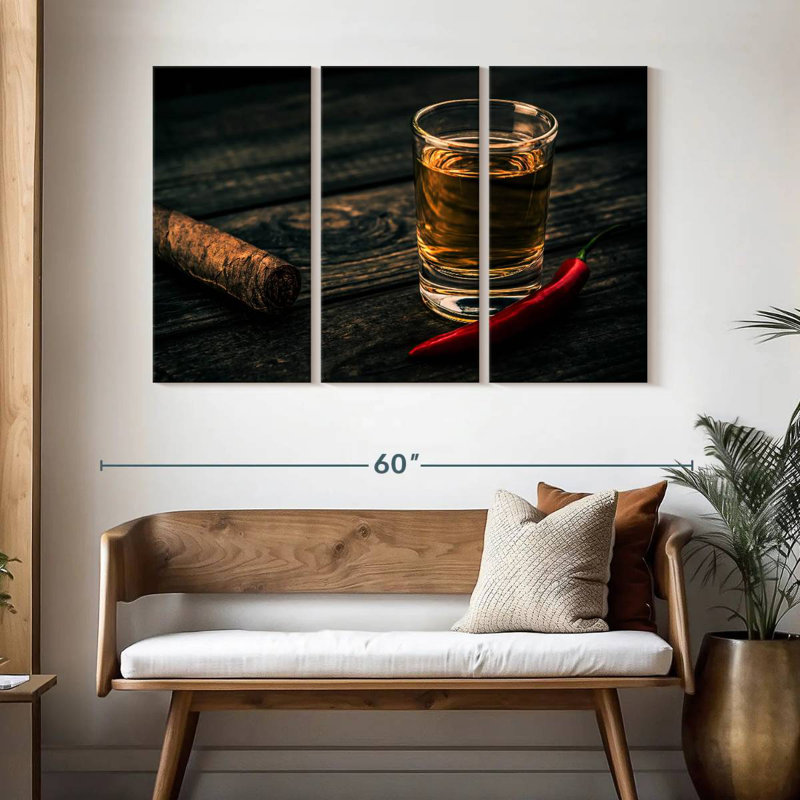 Yarlin Cigar And Spicy Alcohol, 32" H x 50" W