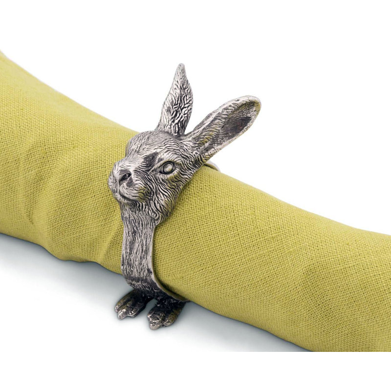 Garden Friends Pewter Rabbit Napkin Ring