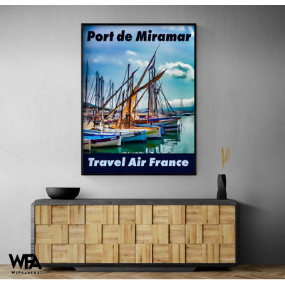 Port de Miramar, reproduction d'art bateau La Londe-Les-Maures