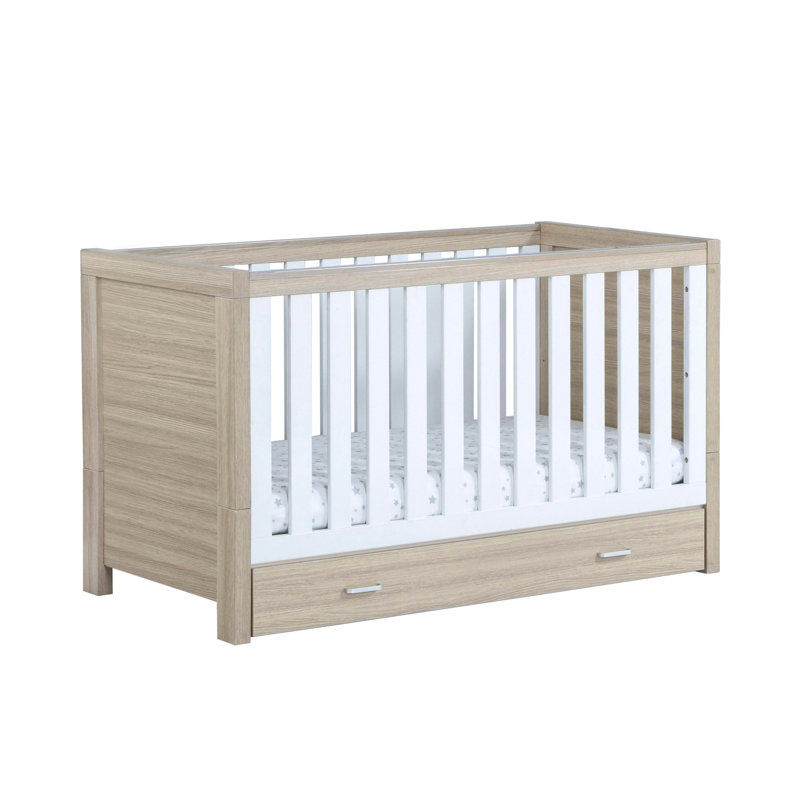 Luno Cot Bed, White Oak, Yes