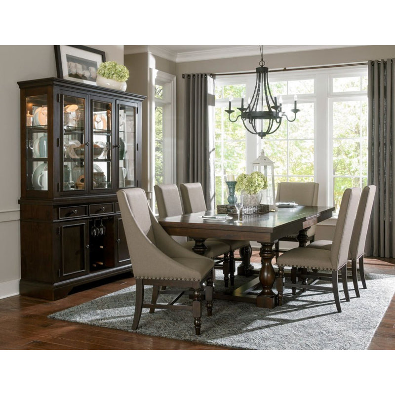 Toshiana Four Leg Dining Set, 5 Pieces: Table, 4 Chairs