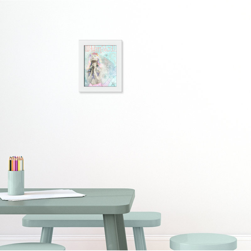 Impression sur papier sirène, H 12 po x l 10 po x P 0,625 po, Encadré plat blanc