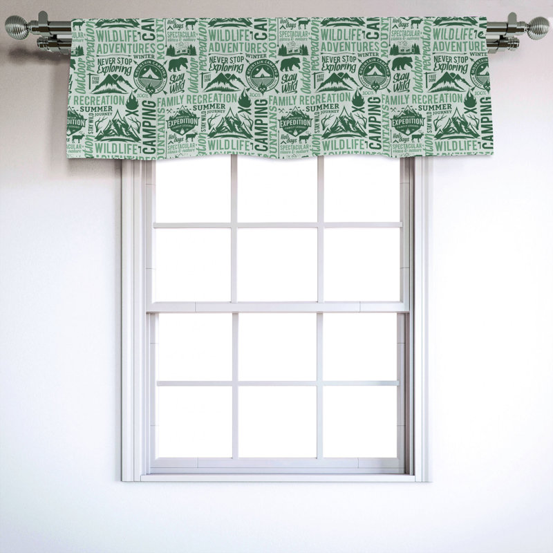 Sateen Ruffled Window Valance