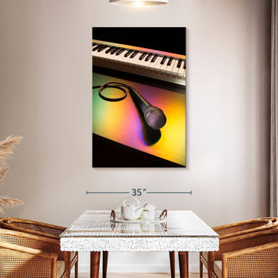 Microphone And Piano
