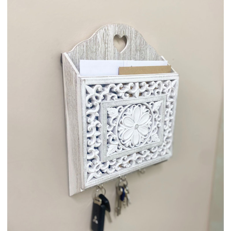 Classic Wall Organizer with Key Hooks
