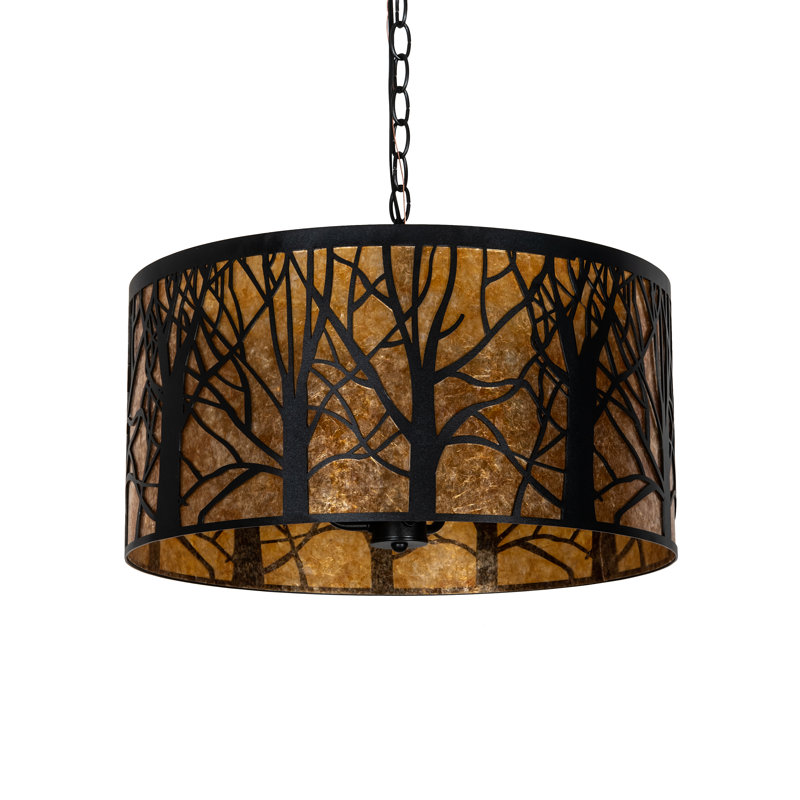 Luminaire suspendu tambour 3 lumières