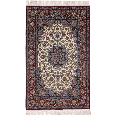 Mehinder Oriental Area Rug in Ivory