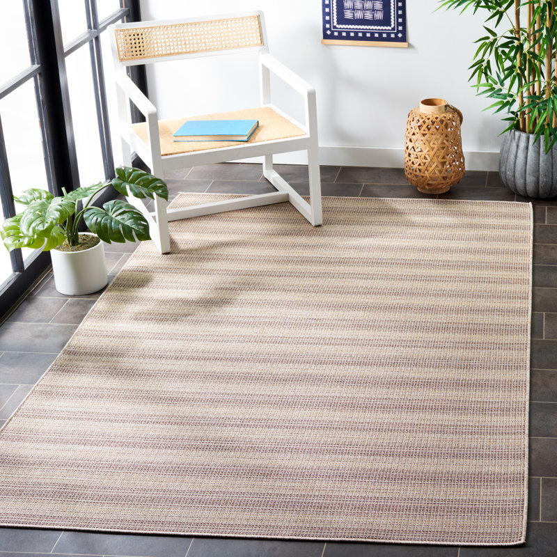 Tapis d'intérieur / extérieur Jennalyn Performance, Rectangle 5 pi 1 po x 7 pi 6 po