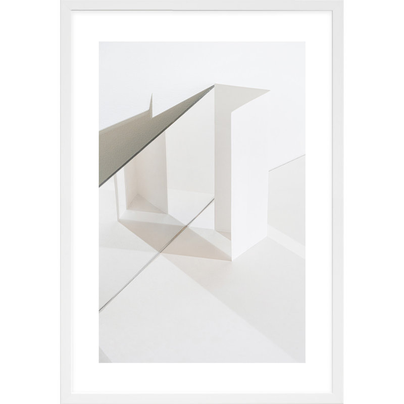 SV02507_Clean Slate As An Object 5 By Svetlana Smirnova - Framed Wall Art, 20" H x 14" W x 1.25" D, White Framed
