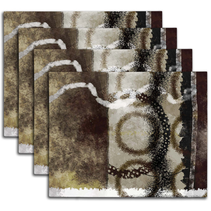 Napperon abstrait en polyester