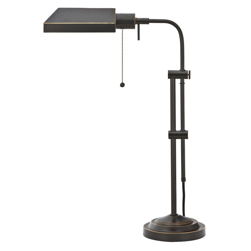 Aliaa Adjustable Metal Desk Lamp, Dark Bronze