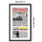 Olley Floating Frame for Newspaper - Composite Wood & Plexiglass - 15x26 - Black