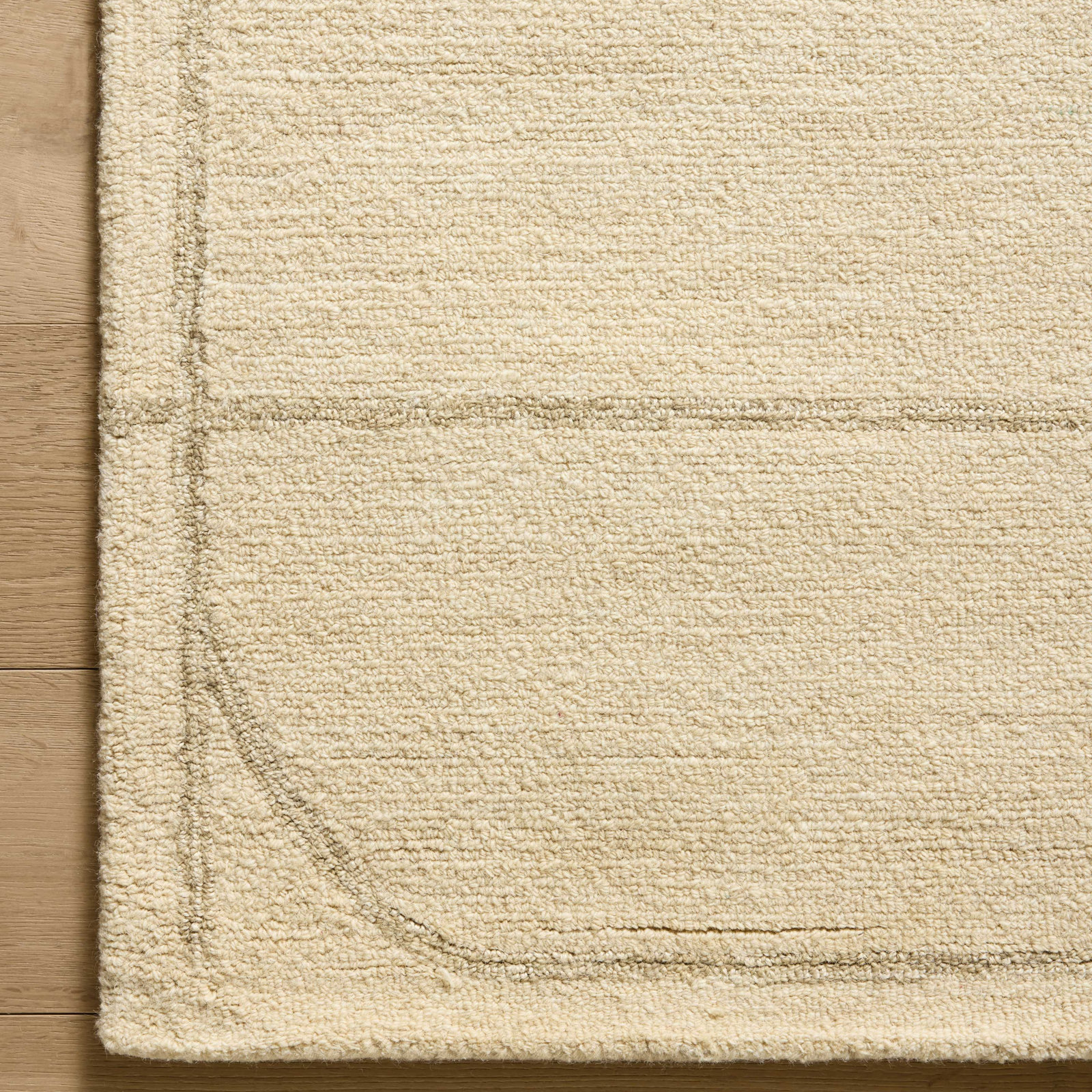 Jeremiah Brent x Loloi Barrow Ivory Taupe Jute Rug, Rectangle 2'3" x 3'9"
