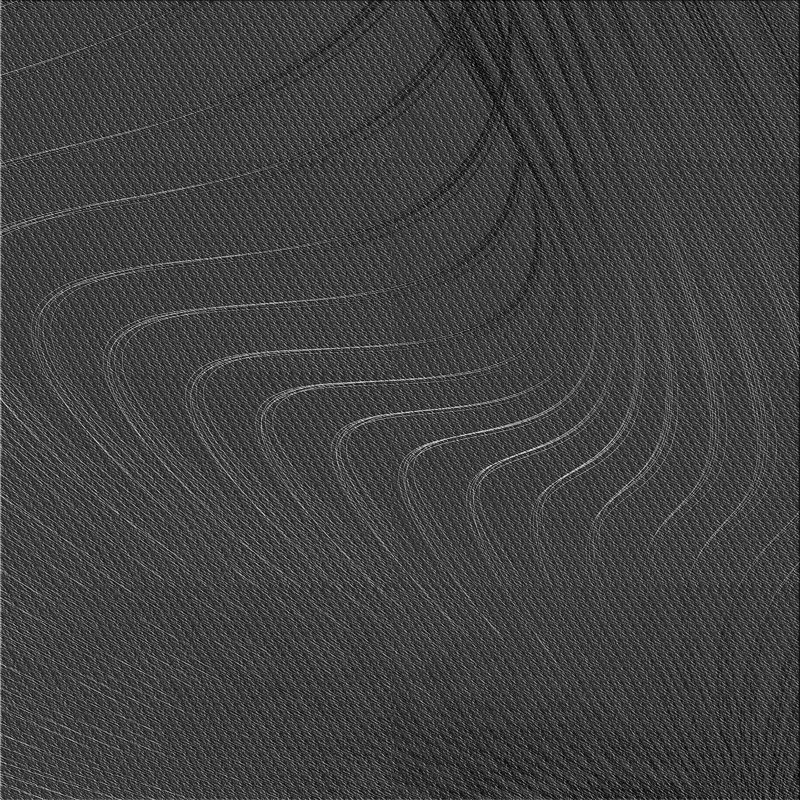 Tapis carré carré abstrait gris, Carré 7 pi