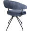 Arabella swivel chair in blue-100033629