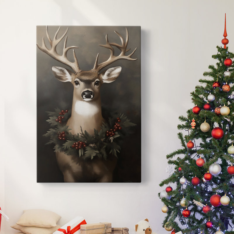Art des Fêtes de Noël - Toile tendue avec châssis - Série 2-CCxxi, H 36 po x l 24 po